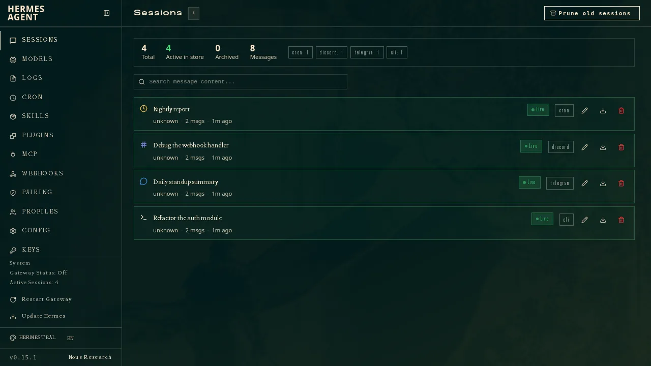 The Hermes interface