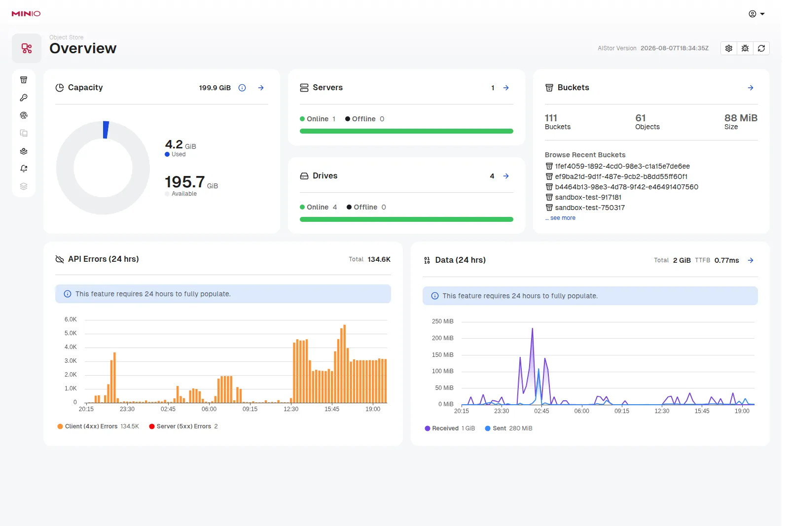 The MinIO interface