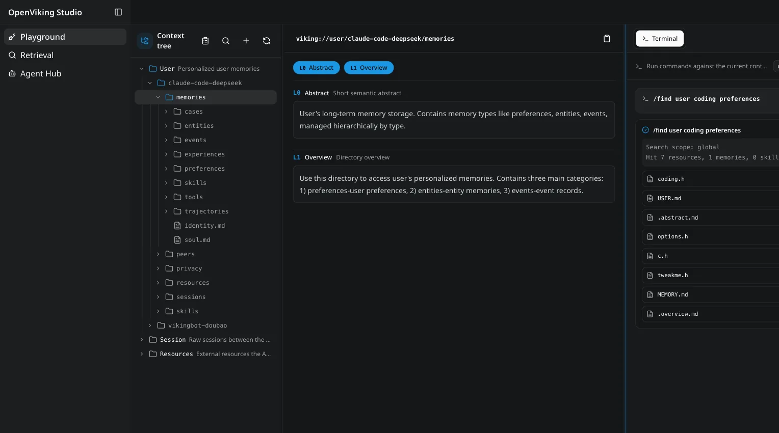 The OpenViking interface